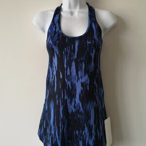 NWT LULULEMON PASK Blue Black Cottony 4 Way Stretch Cool Racerback Top 6